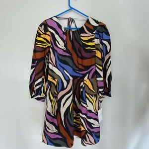 Multicolor Rainbow Zebra Dress Who What Where Target NWT